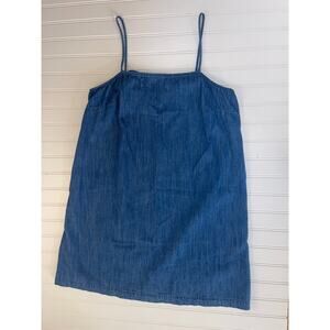 Old Navy Tie Strap Jean Mini Cami Shift Dress Size Womens Large